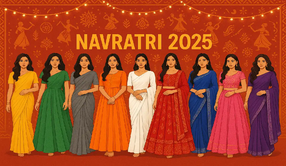 Celebrate Navratri 2025 with This 9 Days Color Guide